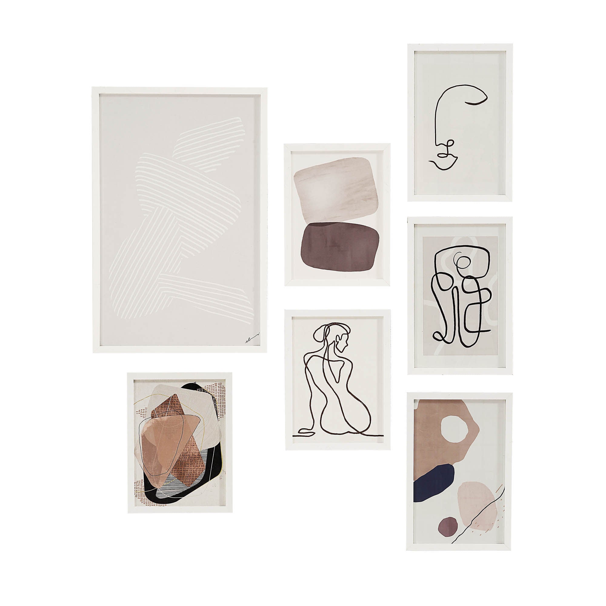 Renwil Priyanka Canvas Art — Set of 7 1 Renwil Priyanka Canvas Art — Set of 7 — product view 1 — PA0028