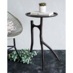 Renwil Maadi TA194 dark oil rubbed bronze plated accent table — view 4