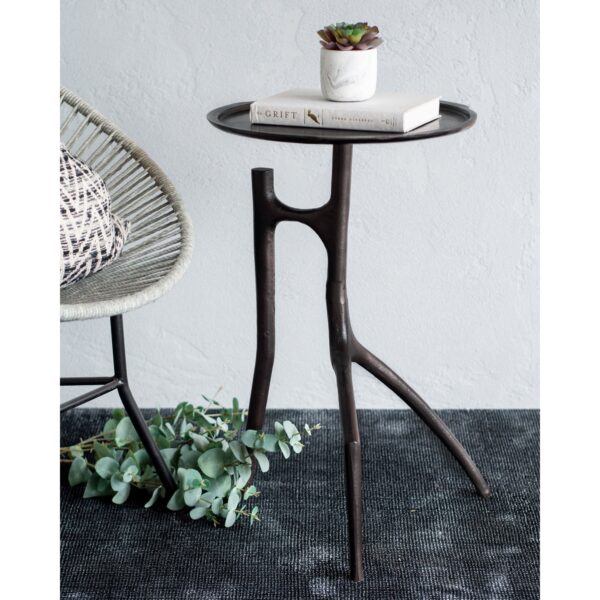 Renwil Maadi TA194 dark oil rubbed bronze plated accent table — view 4