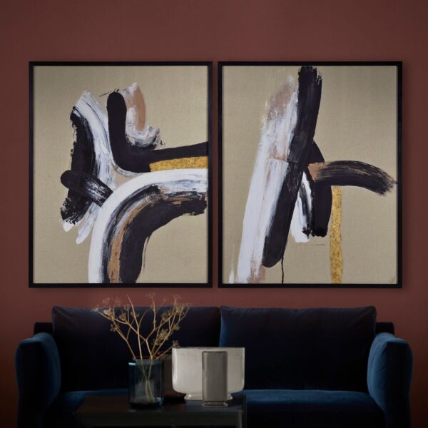 Renwil Ilya Canvas Art — Set of 2 — room setting — OL1928