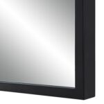 Renwil Bandon Matte Black Arched Wall Mirror MT2642 - close-up of matte black frame edge