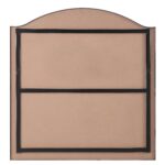 Renwil Bandon Matte Black Arched Wall Mirror MT2642 - rear view with vertical mounting D-rings