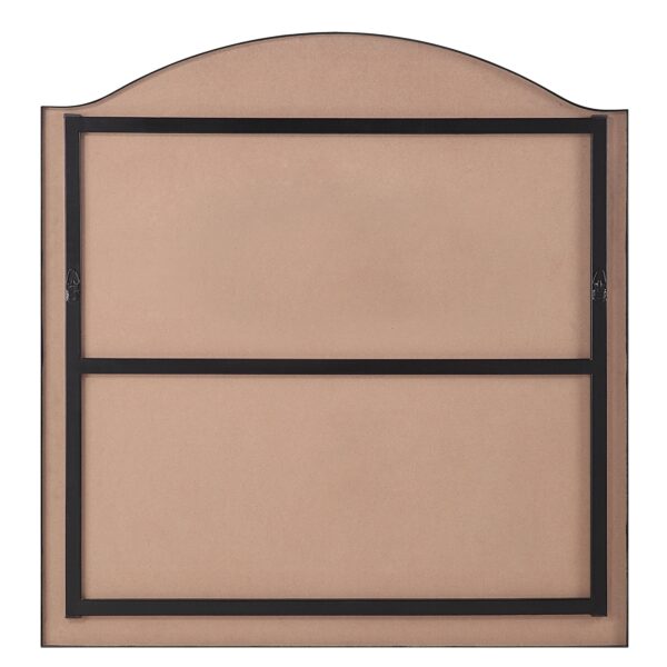 Renwil Bandon Matte Black Arched Wall Mirror MT2642 - rear view with vertical mounting D-rings