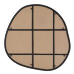 Renwil Dolly Matte Black Organic Wall Mirror MT2657 - rear view showing mounting points for four-way hanging