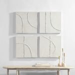 Renwil Cellier Four-Piece Textured Wall Art Set W6752 — official product view 4