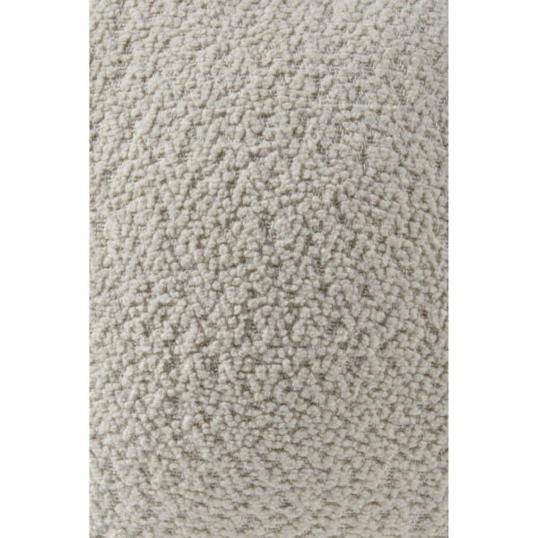 Renwil Solan Ivory Boucle Sphere Pillow 12 x 12 PWFL1416 - close-up of ivory polyester boucle texture