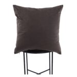 Renwil Chestnut Brown Velvet-Front Pillow 20 x 20 PWFL1091 - brown accent pillow styled on a chair