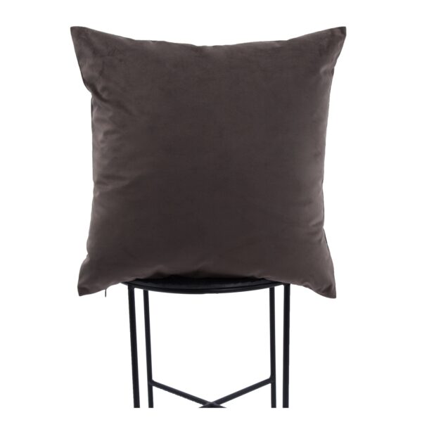 Renwil Chestnut Brown Velvet-Front Pillow 20 x 20 PWFL1091 - brown accent pillow styled on a chair