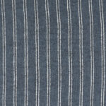 Renwil Oakley Navy and White Striped Linen Pillow 20 x 20 PWFL1398 - detail of navy and white stripe weave