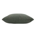 Renwil Philemon Green Poly-Velvet Pillow 20 x 20 PWFL1462 - side view of green pillow