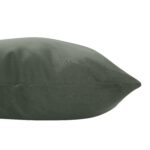 Renwil Philemon Green Poly-Velvet Pillow 20 x 20 PWFL1462 - close-up of green velvet seam