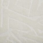 Renwil Merano Ivory Embroidered Cotton Pillow 20 x 20 PWFL1466 - detail of ivory embroidery
