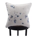 Renwil Flight Bird-Print Pillow 22 x 22 PWFL1111 - bird-print accent pillow styled on a chair
