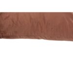 Renwil Claudia Rust Poly-Velvet Pillow 24 x 24 PWFL1328 - close-up of rust poly-velvet fabric