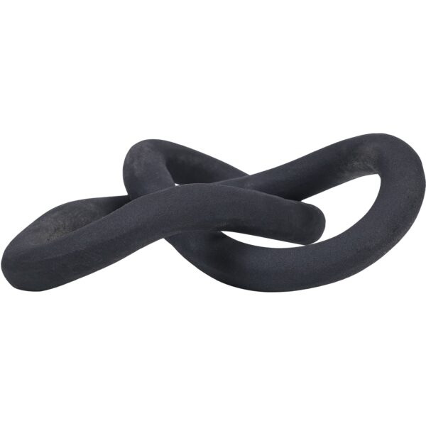 Renwil Binna Decorative Sculpture — angled view of the aluminum knot