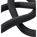 Renwil Binna Decorative Sculpture — detail of the matte black powder-coated surface