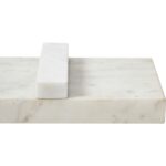 Renwil Inka White Marble Tray — underside detail of a marble support