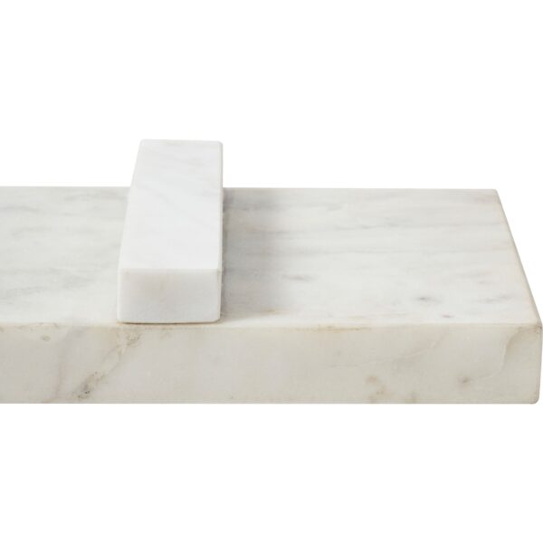 Renwil Inka White Marble Tray — underside detail of a marble support