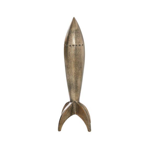 Renwil Brooks Rocket Sculpture — rear view of the rocket form