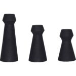 Renwil Granfeld Black Iron Vases - Set of 3 — product detail view 3