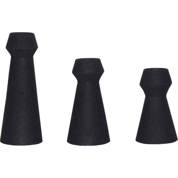Renwil Granfeld Black Iron Vases - Set of 3 — product detail view 3