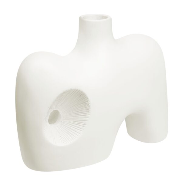 Renwil Mariner Off-White Ceramic Vase — product detail view 2