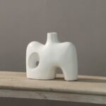 Renwil Mariner Off-White Ceramic Vase — product detail view 4
