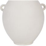 Renwil Yevla Off-White Stoneware Vase — lower body and foot detail