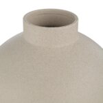 Renwil Lamoureux Textured Ivory Ceramic Vase — neck and textured surface detail