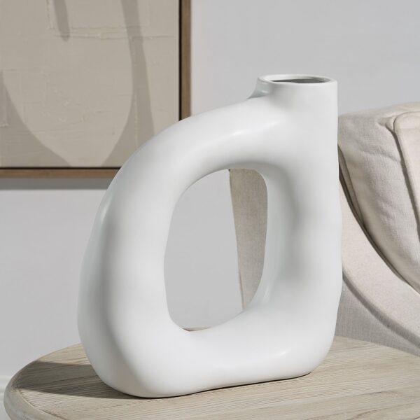 Renwil Vostra Vase VAS291 — vase styled on a side table