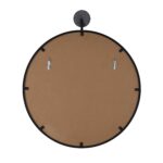 Renwil Adamas Round Wall Mirror with Marble Accent MT2681 - rear view showing the two D-ring mounting points