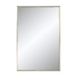 Renwil Pia Champagne Rectangular Wall Mirror MT2685 - front view of the champagne rectangular mirror