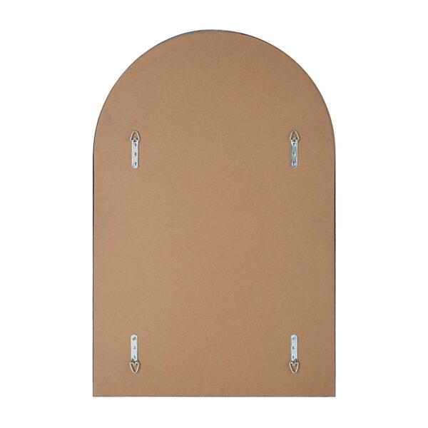 Renwil Plaka Polished Nickel Arch Wall Mirror MT2693 - rear view showing upright and inverted mounting points