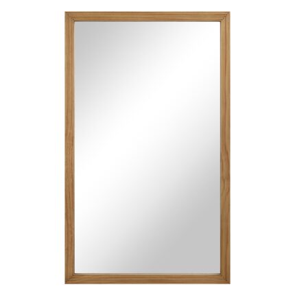 Renwil Salia Natural Pine Rectangular Wall Mirror MT2708 - front view of rectangular natural pine mirror