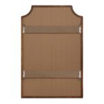 Renwil Sintra Walnut-Finish Shaped Wall Mirror MT2709 - rear view of upper and lower mounting points