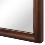 Renwil Otara Walnut-Finish Full Length Mirror MT2710 - close-up of walnut-painted frame