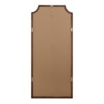 Renwil Otara Walnut-Finish Full Length Mirror MT2710 - rear view showing D-rings and anti-tip hardware