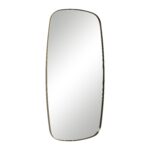 Renwil Jacossa Champagne Shaped Wall Mirror MT2712 - angled view of champagne stainless steel frame