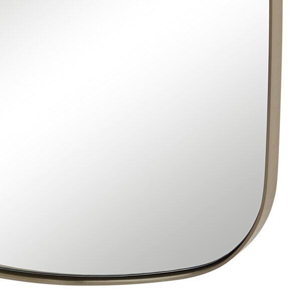 Renwil Jacossa Champagne Shaped Wall Mirror MT2712 - close-up of plated champagne edge