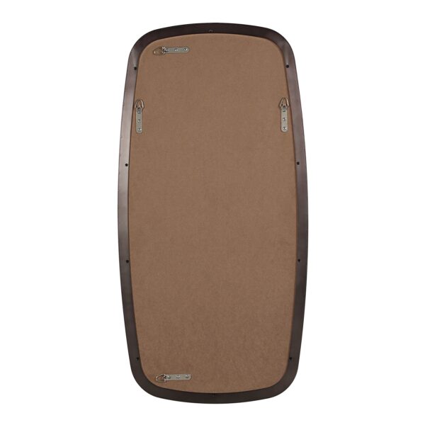 Renwil Nicoya Dark Bronze Shaped Wall Mirror MT2713 - rear view showing D-ring mounting points