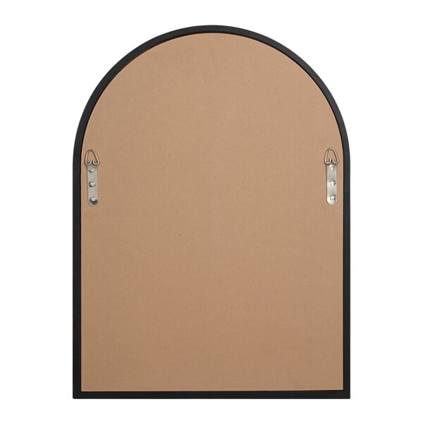 Renwil Olfito Matte Black Pine Arch Mirror MT2715 - rear view showing two D-rings