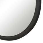 Renwil Olica Matte Black Pine Round Mirror MT2719 - close-up of matte black painted pine