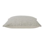 Renwil Azucar Stone Mix Handwoven Pillow 20 x 20 PWFL1474 - side view of light neutral pillow