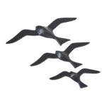 Renwil Stevens Matte Black Metal Wall Art — Set of 3 — product view 1 — W6744