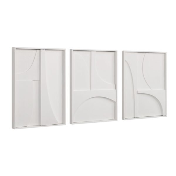 Renwil Marsh Matte White Wall Art Set W6756 — official product view 2