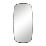 Renwil Nicoya Dark Bronze Shaped Wall Mirror MT2713 - front view of elongated dark bronze mirror