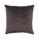 Renwil Chestnut Brown Velvet-Front Pillow 20 x 20 PWFL1091 - front view of brown square pillow