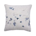 Renwil Flight Bird-Print Pillow 22 x 22 PWFL1111 - front view of bird-print square pillow
