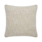 Renwil Amal Neutral Two-Tone Handwoven Pillow 20 x 20 PWFL1471 - front view of neutral two-tone handwoven pillow
