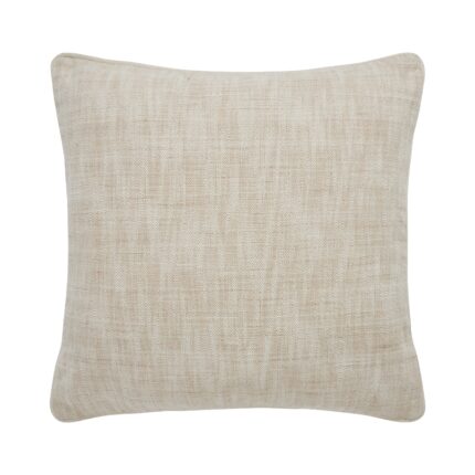 Renwil Amal Neutral Two-Tone Handwoven Pillow 20 x 20 PWFL1471 - front view of neutral two-tone handwoven pillow